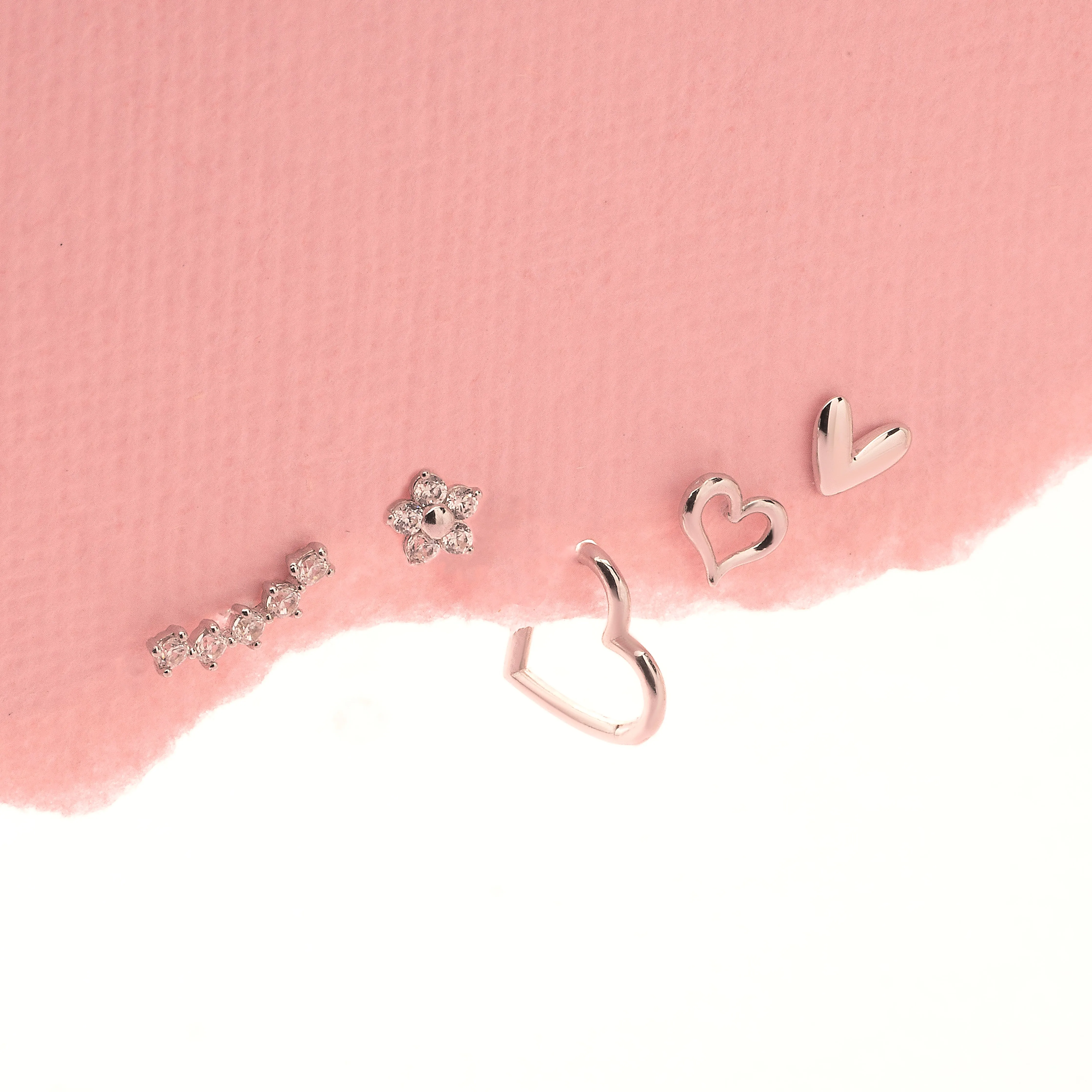 14K Solid Gold Love Loop Clicker Hoop