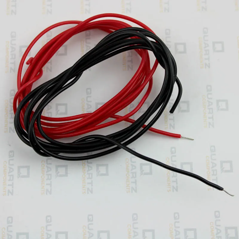 23AWG Single Strand Breadboard Connecting Wire (Black and Red - 1 1 Meter)