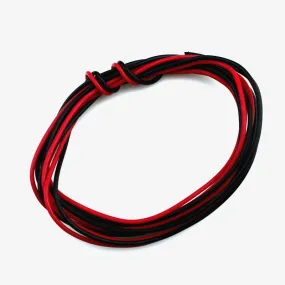 23AWG Single Strand Breadboard Connecting Wire (Black and Red - 1 1 Meter)