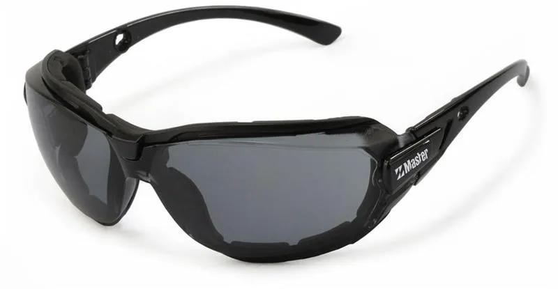 3SS4608 SAFETY SPECTACLE MASTER MERCURY SMOKE AS/AF LENS POSITIVE SEAL