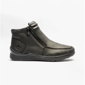 48999-00 Ladies Leather Boots Black