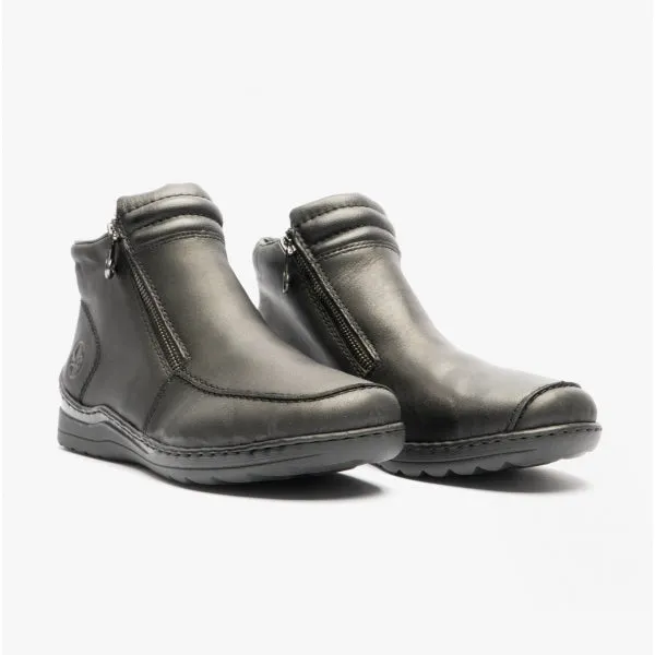 48999-00 Ladies Leather Boots Black