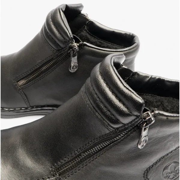 48999-00 Ladies Leather Boots Black