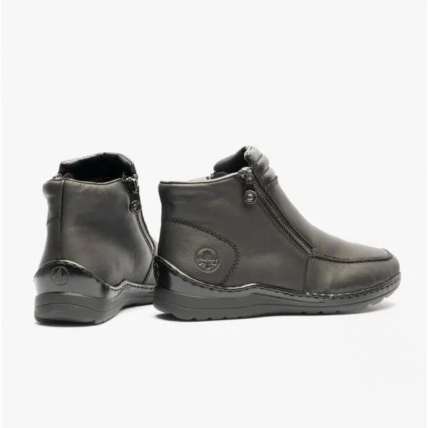 48999-00 Ladies Leather Boots Black