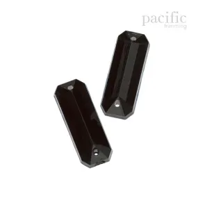 A pack of 10pcs Acrylic Sew on Jewel Baguette (2 Colors)