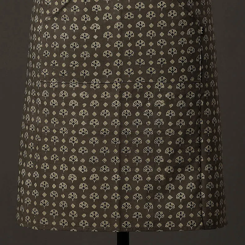 Ajrakh Block Printed Cotton Apron with Pocket