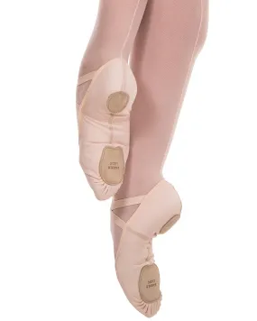 Angelo Luzio 4-Way Total Stretch Canvas Split Sole Ballet Slippers - 248 Womens