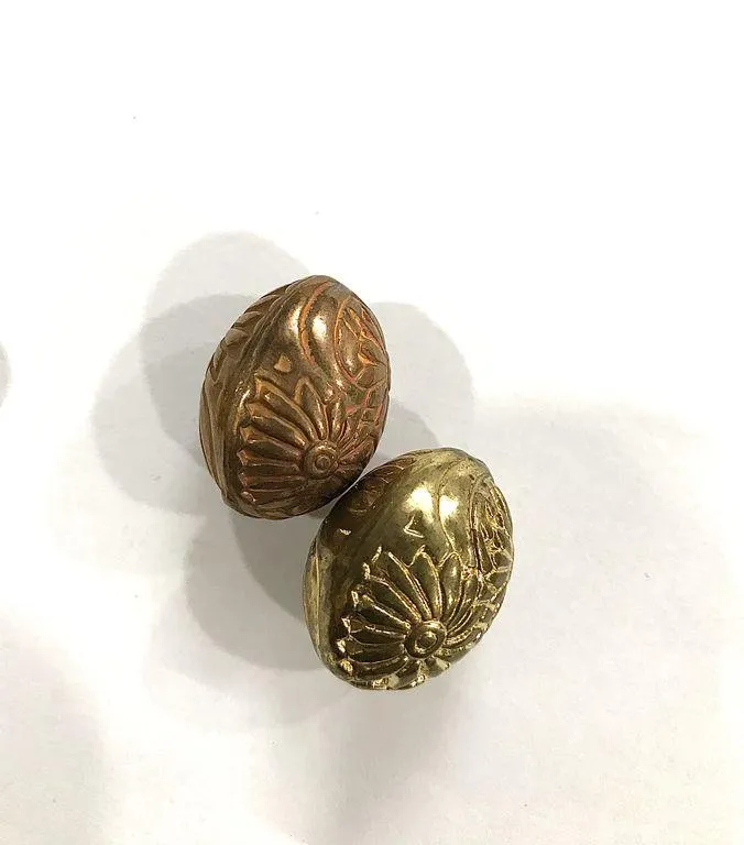 Antique Golden Oval CCB Plastic Beads