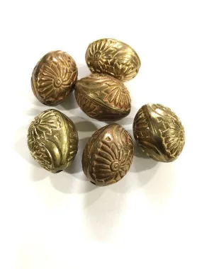 Antique Golden Oval CCB Plastic Beads