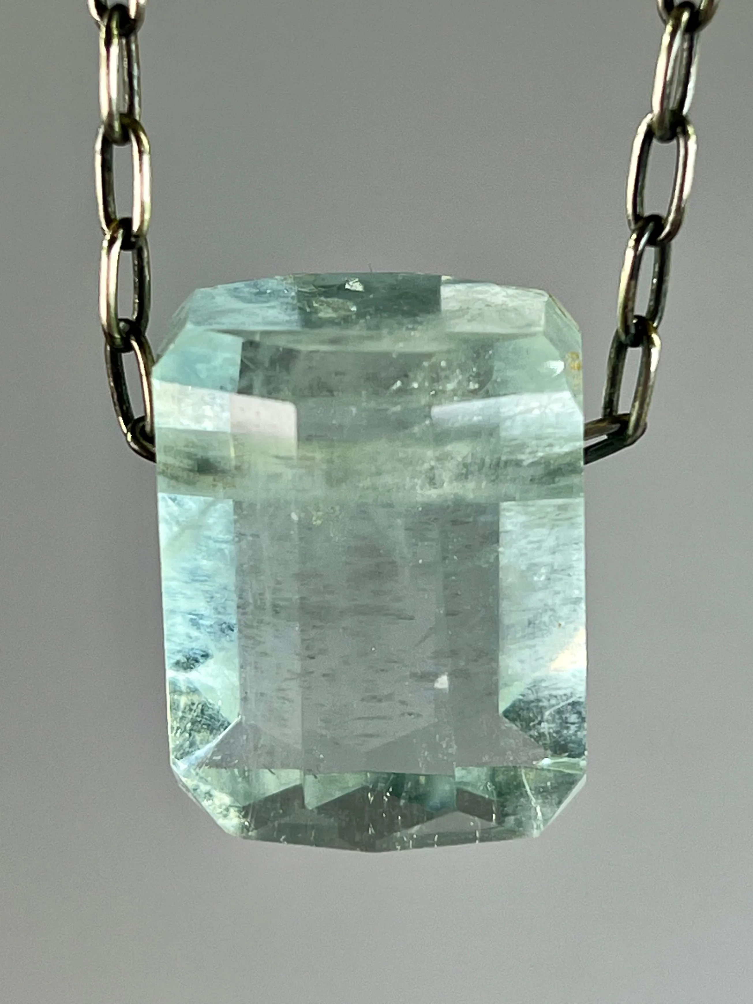 Aquamarine Crystal Necklace
