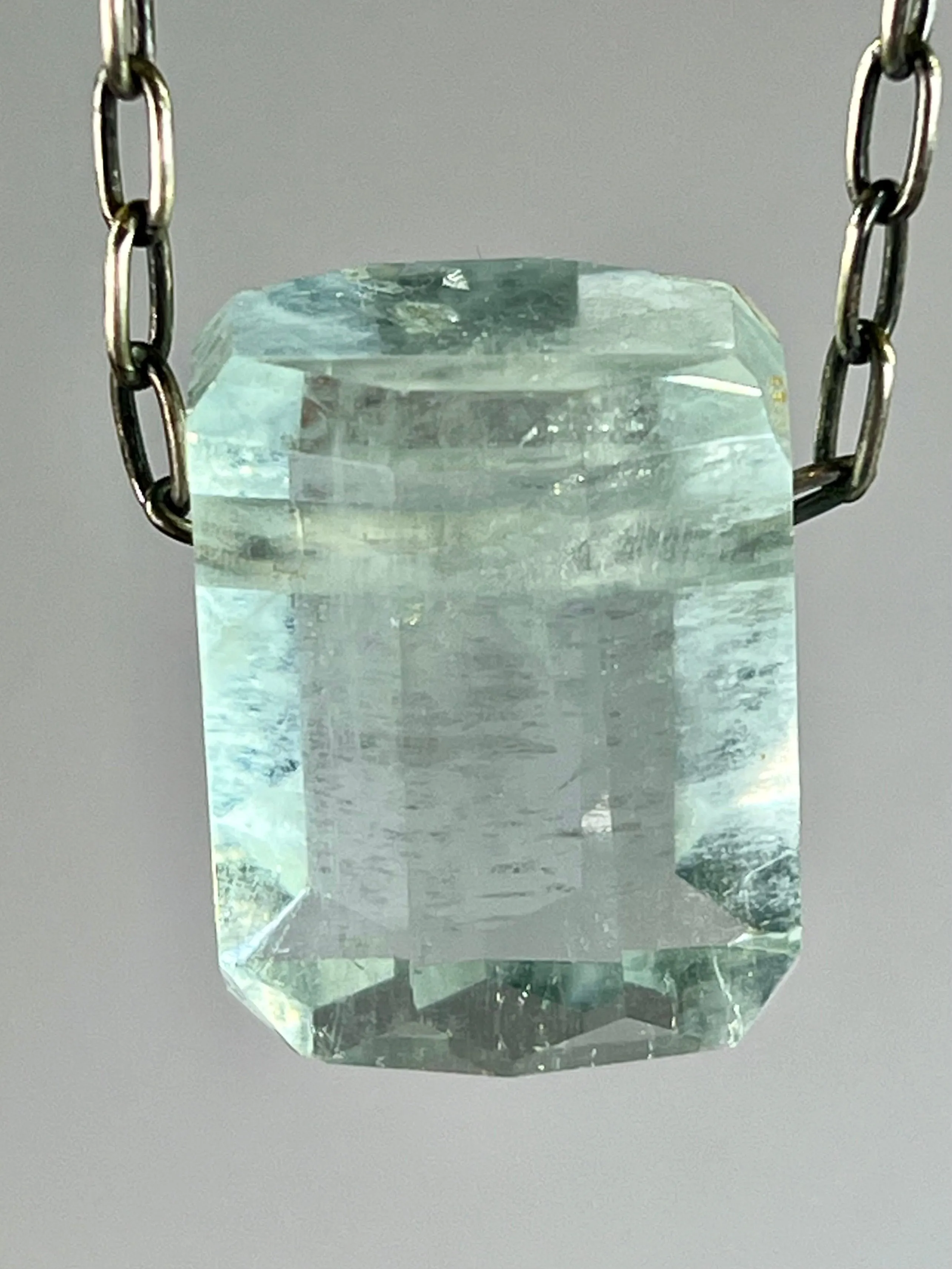 Aquamarine Crystal Necklace