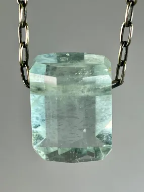 Aquamarine Crystal Necklace