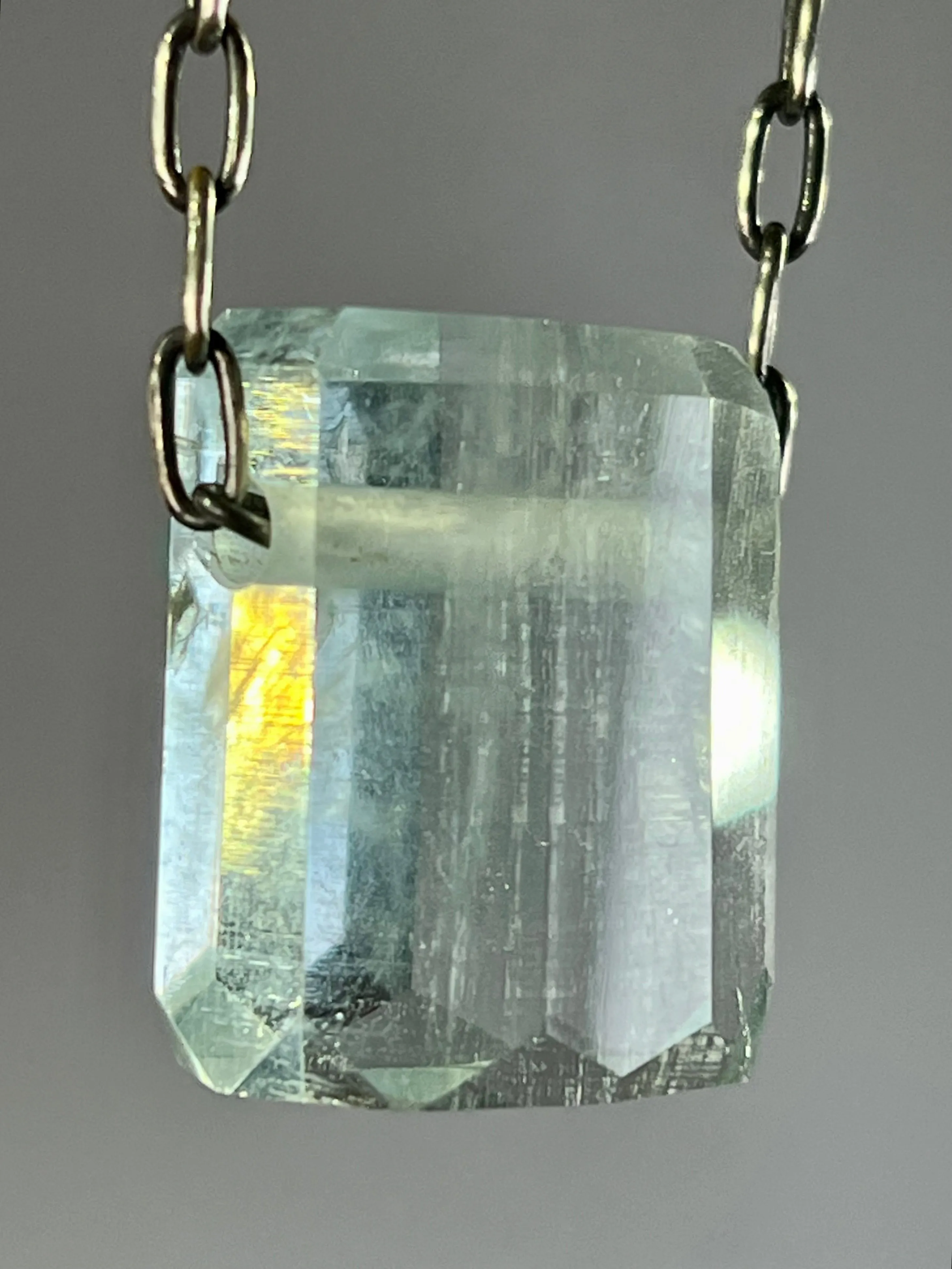 Aquamarine Crystal Necklace