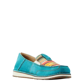 Ariat Ladies Cruiser Teal Suede Slip On Shoes 10044530