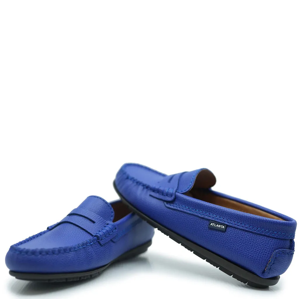 Atlanta Mocassin Cobalt Grain Penny Loafer