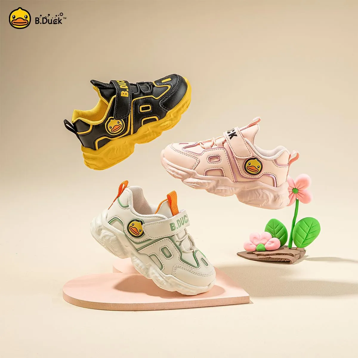 B.Duck Toddler Shoes for Girl and Boy Kids Shoes Toddler Sneakers Girls Shoes Toddler Running Shoes Toddler Sneakers for Toddler/Little Kid (Toddler 8-Big Kid 4)