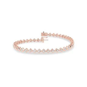 Bezel-Set Princess Tennis Bracelet