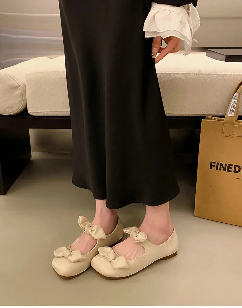 binfenxie Rome Style Women Loafer Shoes Fashion Shallow Butterfly-knot Ladies Comfort Soft Sole Flats Footwear