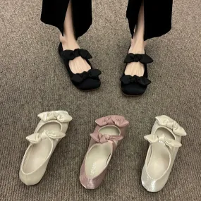binfenxie Rome Style Women Loafer Shoes Fashion Shallow Butterfly-knot Ladies Comfort Soft Sole Flats Footwear