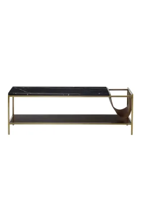 Black Marble Top Coffee Table | Andrew Martin Chester