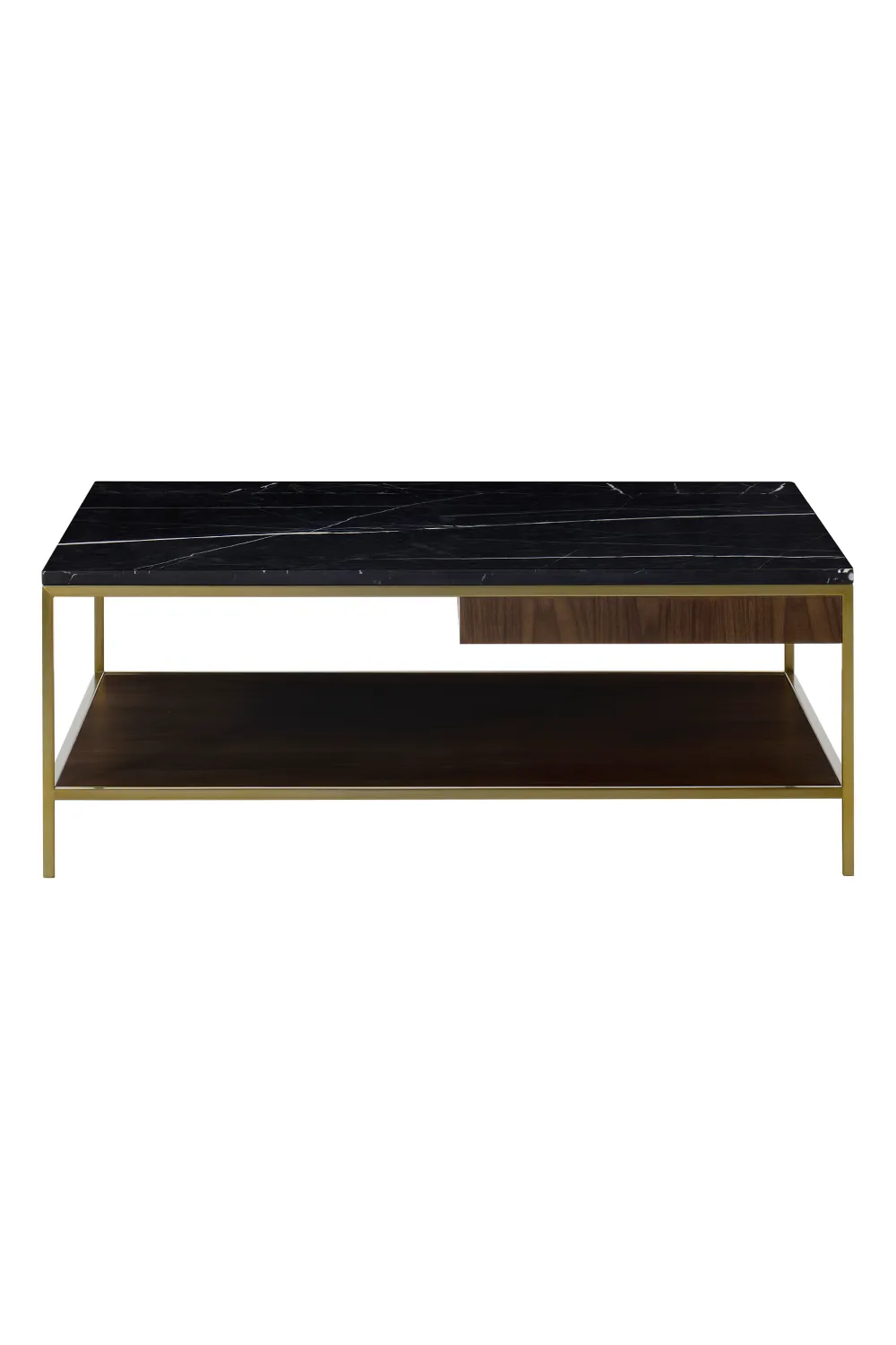 Black Marble Top Square Coffee Table L | Andrew Martin Chester