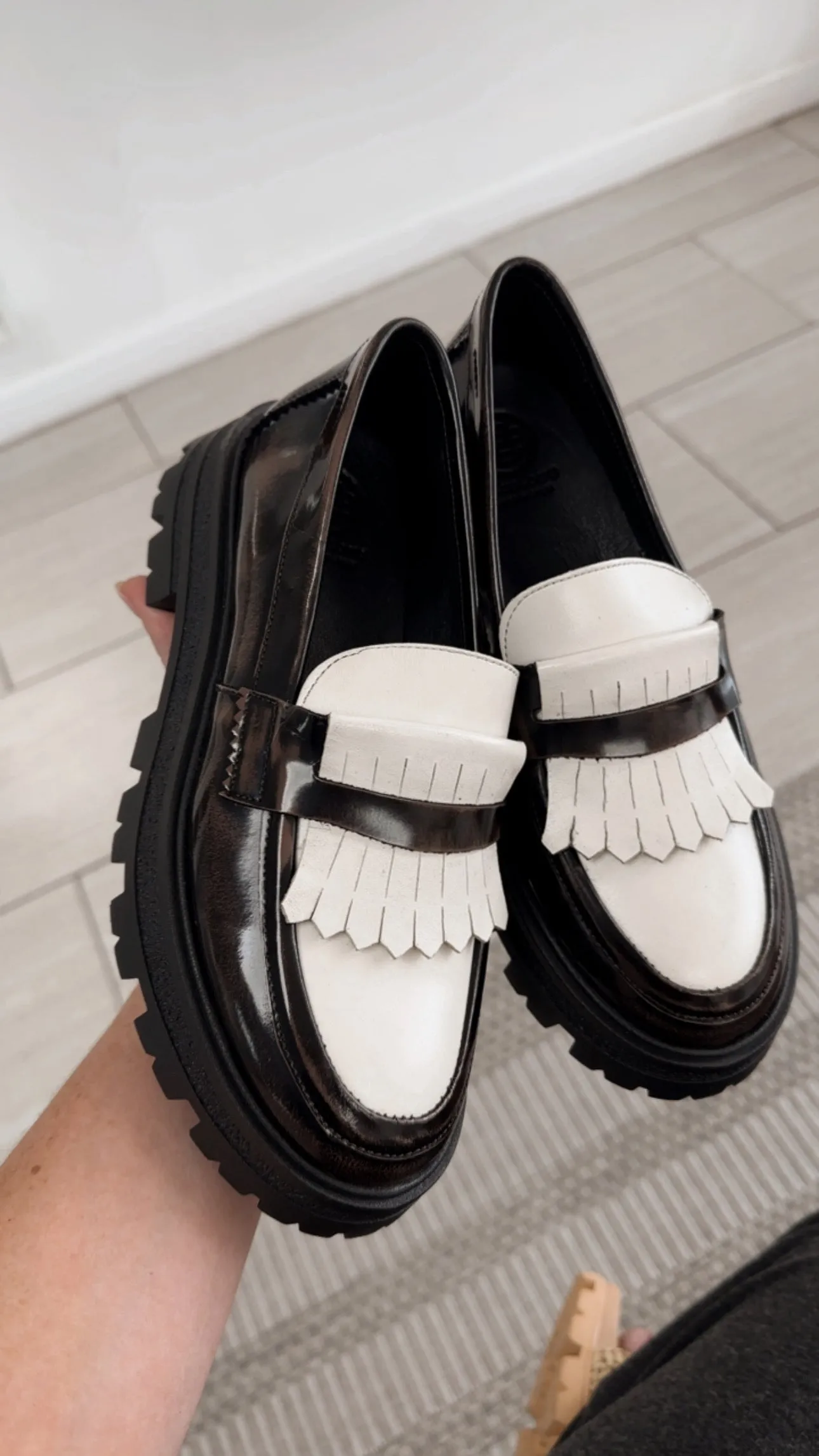 Blublonc Brown Florentic Fringe Chunky Loafer