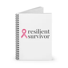 Breast Cancer resilient survivor Spiral Journal - Ruled Line