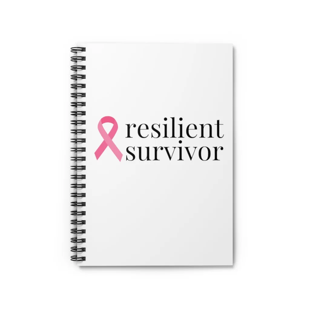 Breast Cancer resilient survivor Spiral Journal - Ruled Line
