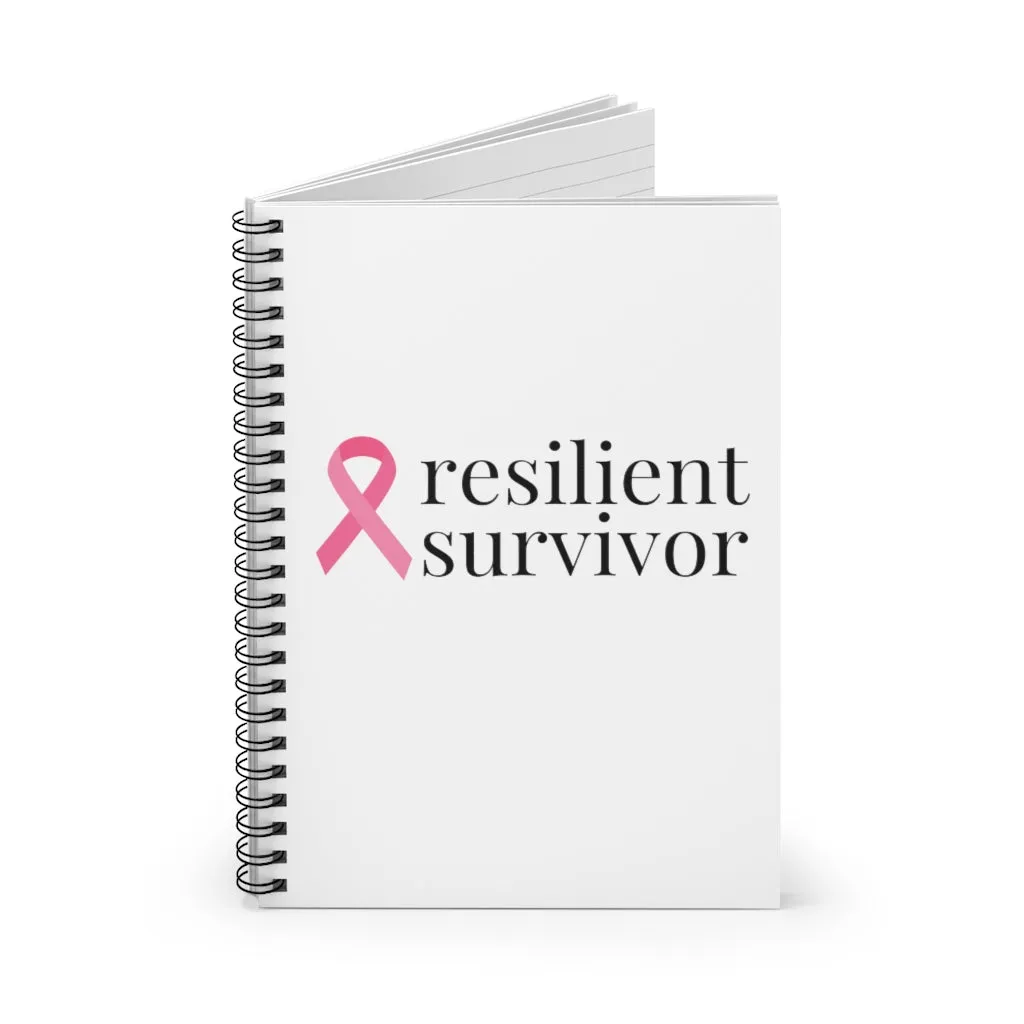 Breast Cancer resilient survivor Spiral Journal - Ruled Line