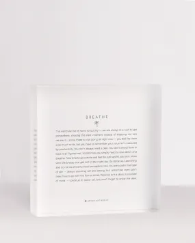 Breathe — Mini Mantra Block