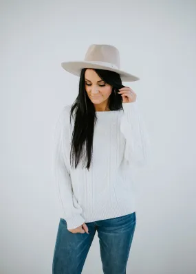 Bring It Back Cable Knit Sweater