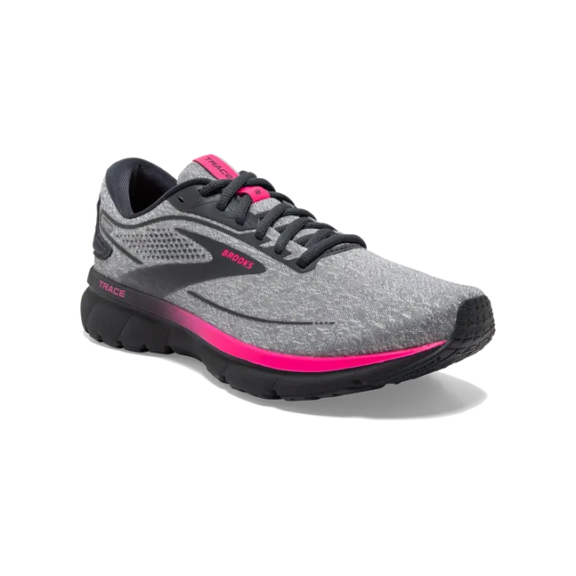 Brooks Women's Trace 2 - Oyster/Ebony/Pink