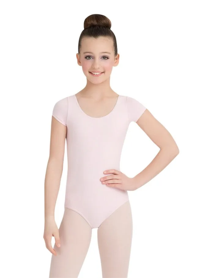 Capezio Girls Cotton Short Sleeve Leotard
