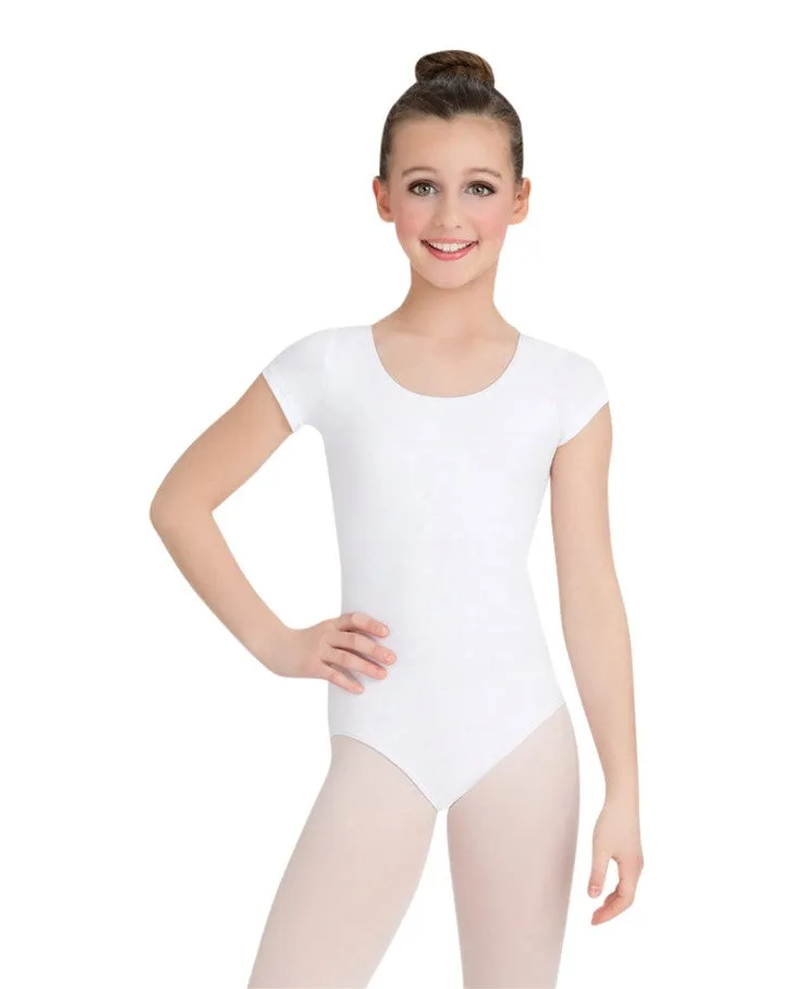 Capezio Girls Cotton Short Sleeve Leotard