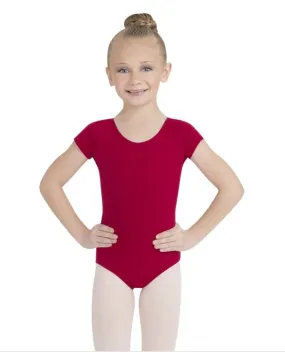 Capezio Girls Cotton Short Sleeve Leotard