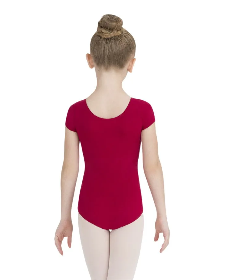 Capezio Girls Cotton Short Sleeve Leotard