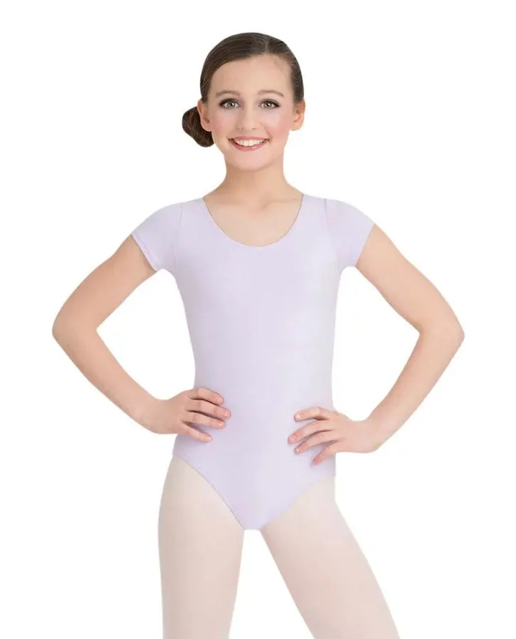 Capezio Girls Cotton Short Sleeve Leotard