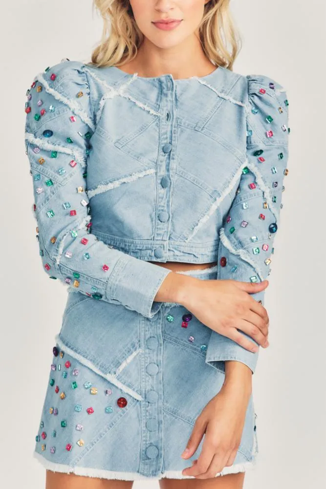 Cayde Mini Denim Skirt