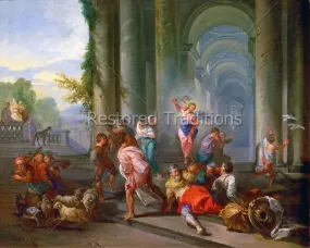 Christ Driving the Money Changers from the Temple – Panini