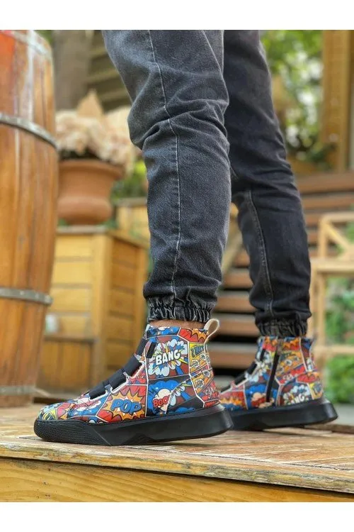 Comic Art Mid Top Sneaker BA0142