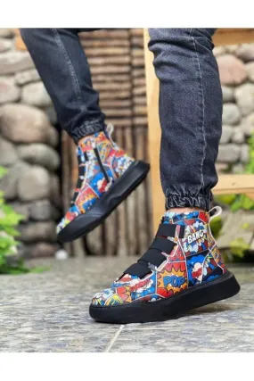 Comic Art Mid Top Sneaker BA0142