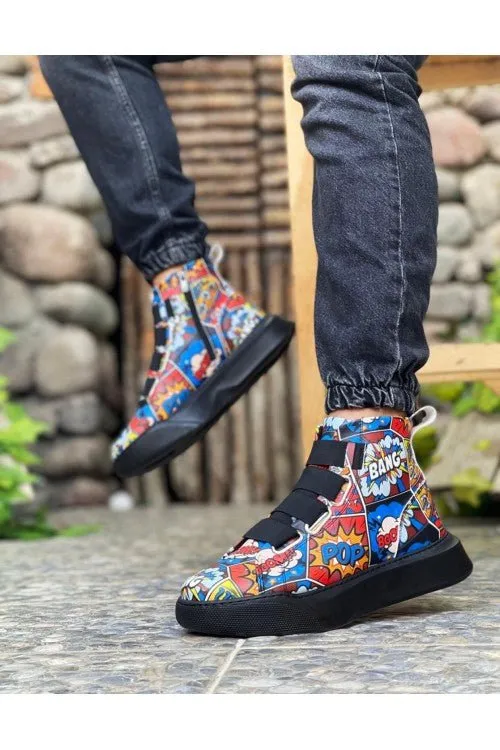 Comic Art Mid Top Sneaker BA0142