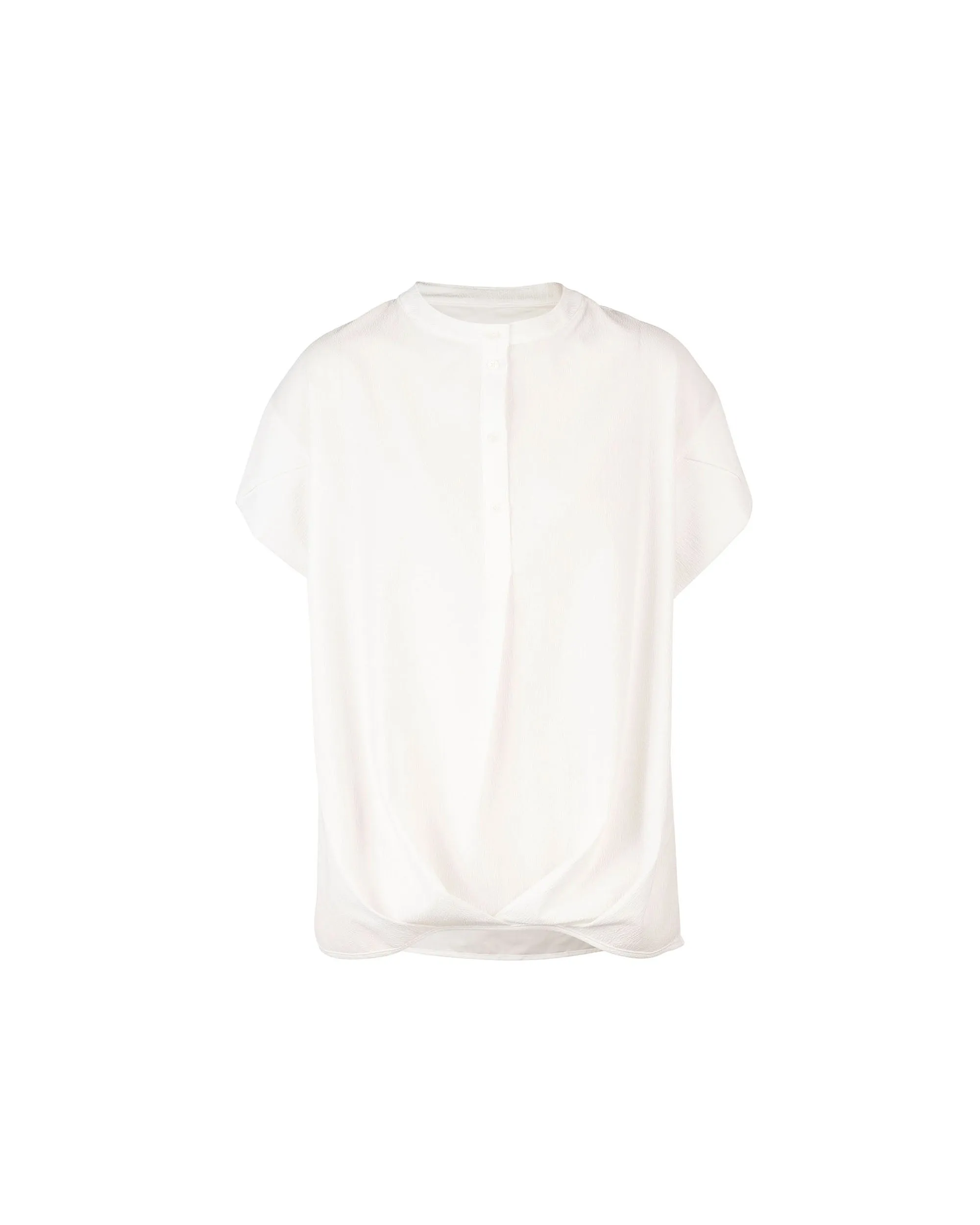 Coolmax Mix Poplin Big Folded Sleeve Blouse