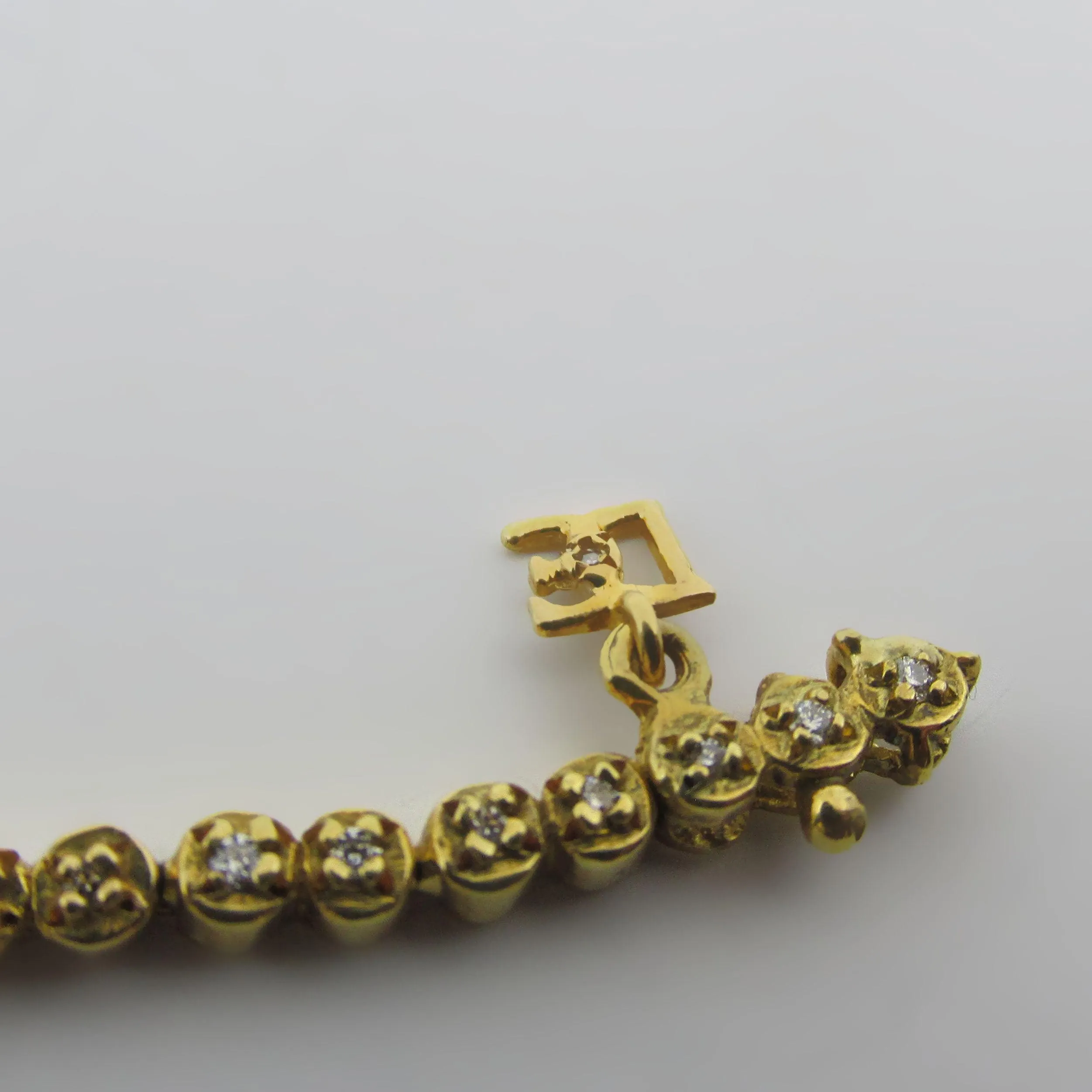 Diamond Tennis Bracelet 18k Yellow Gold