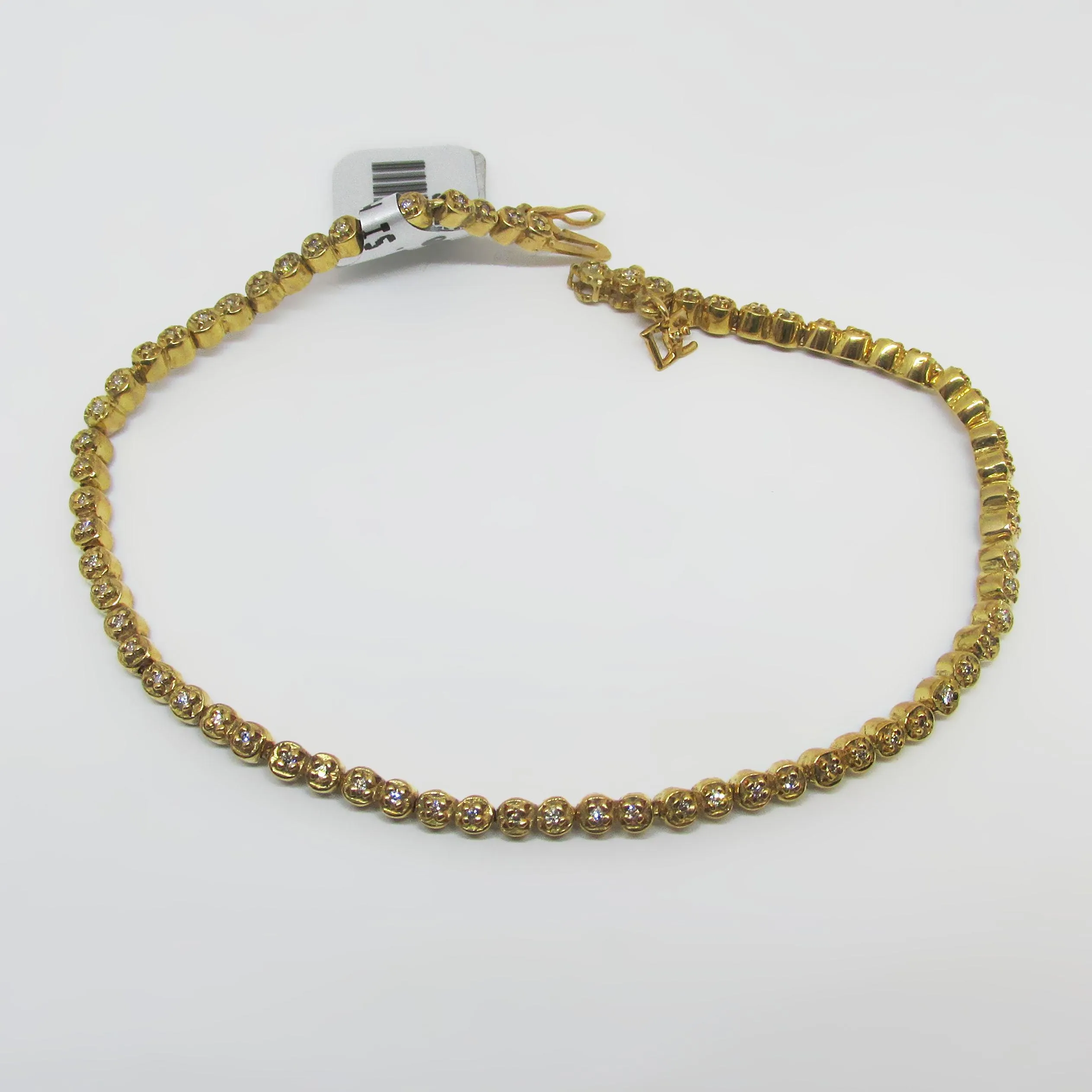 Diamond Tennis Bracelet 18k Yellow Gold
