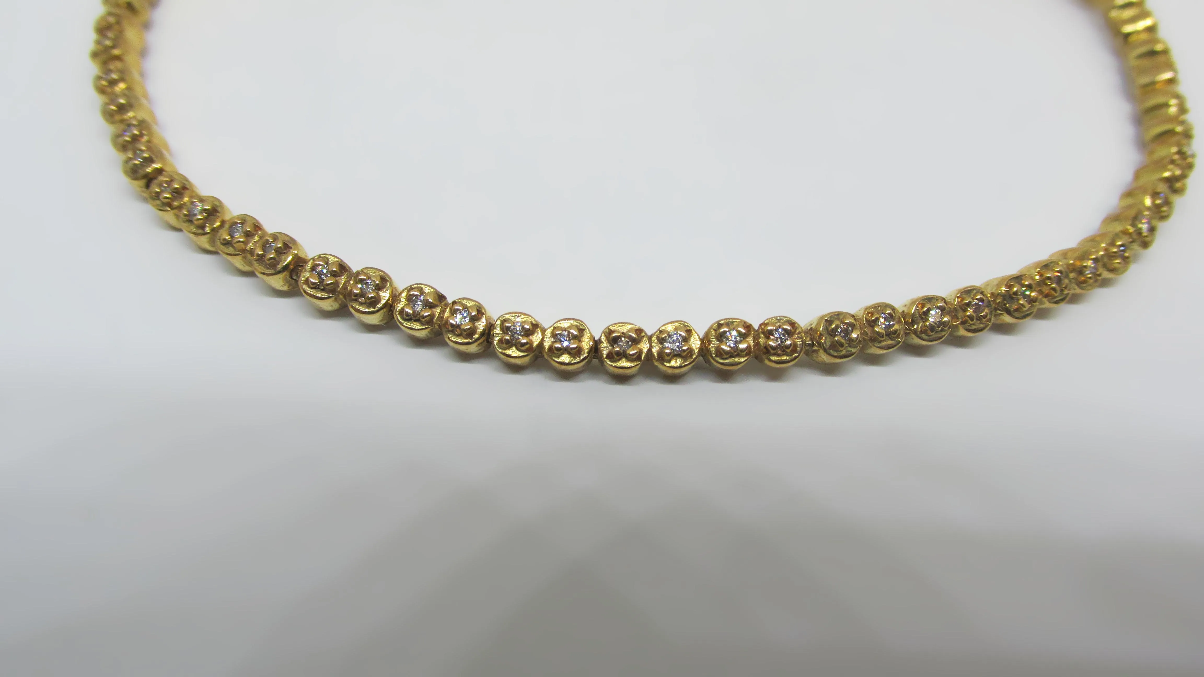 Diamond Tennis Bracelet 18k Yellow Gold