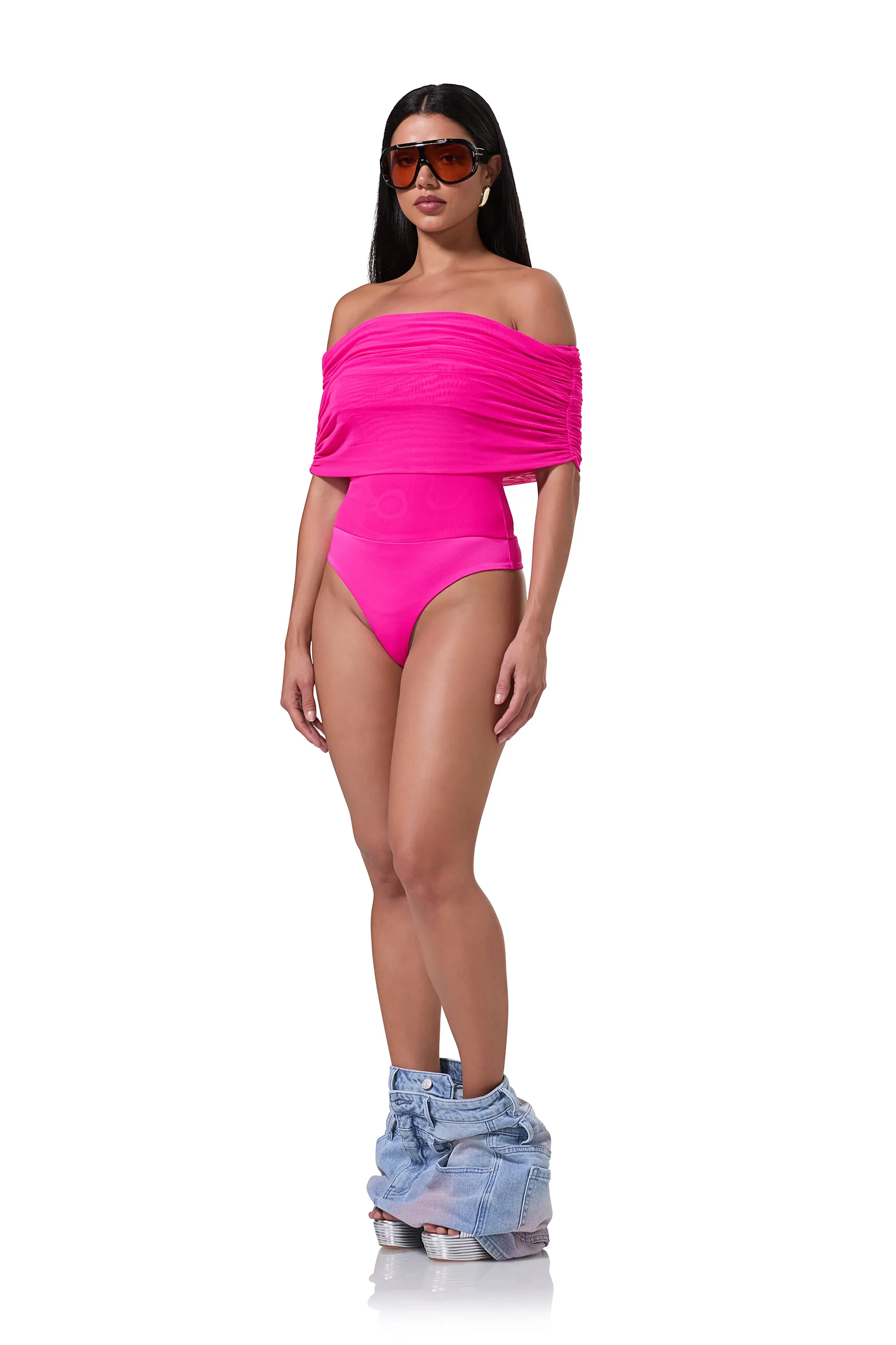 Divya Bodysuit - Glow Pink