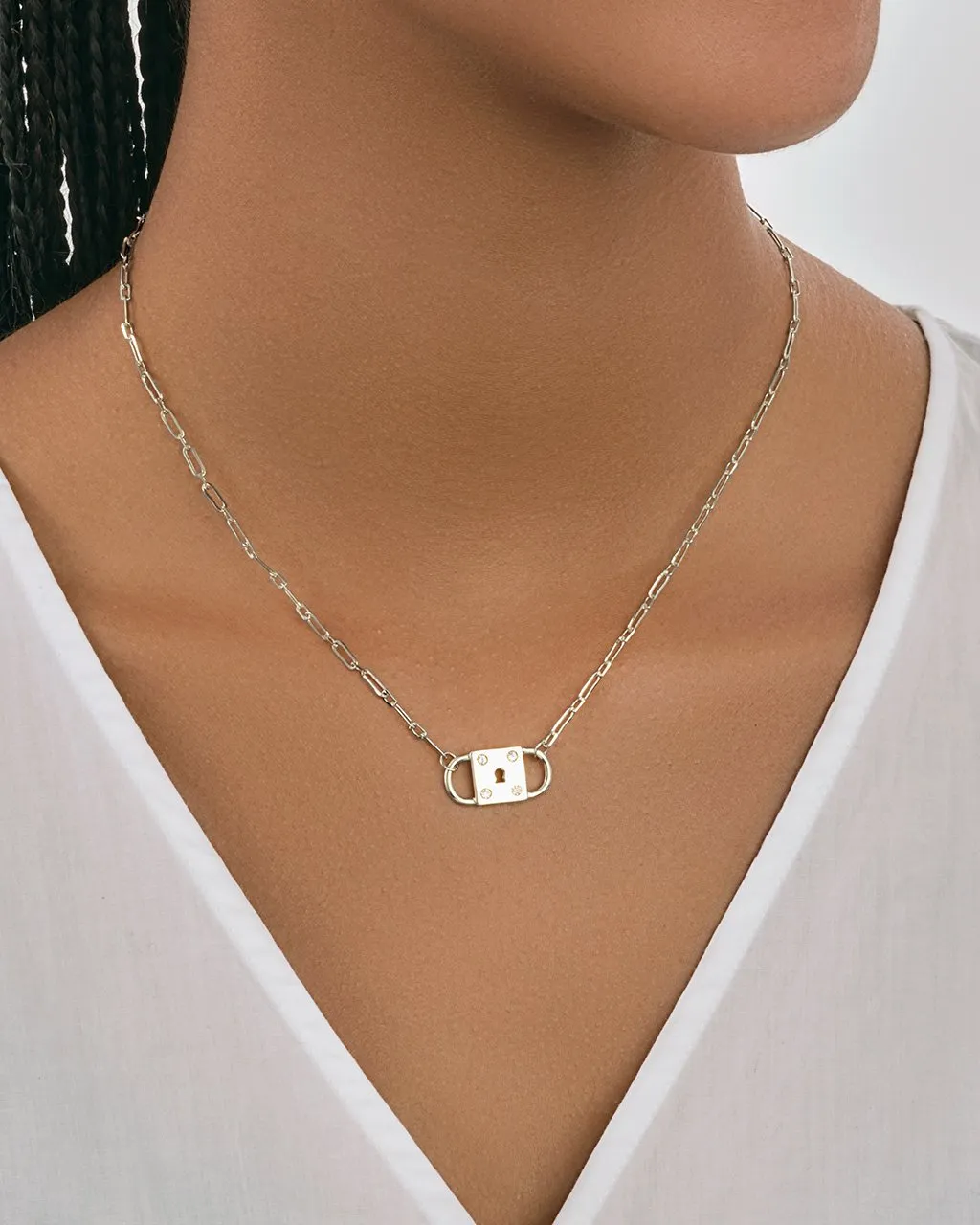 Double Padlock Pendant