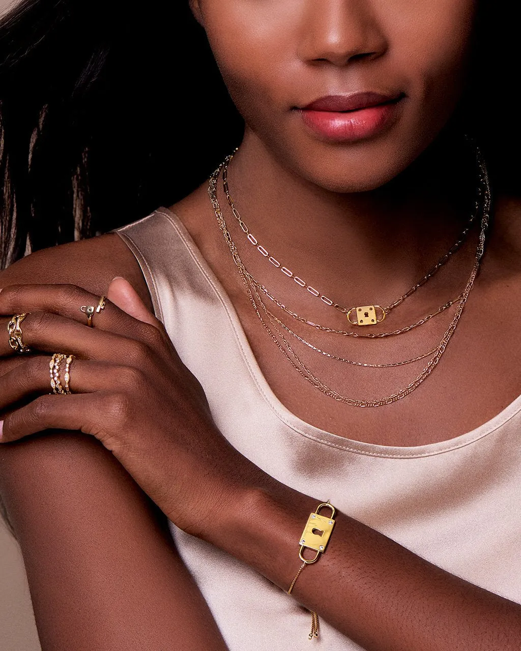 Double Padlock Pendant