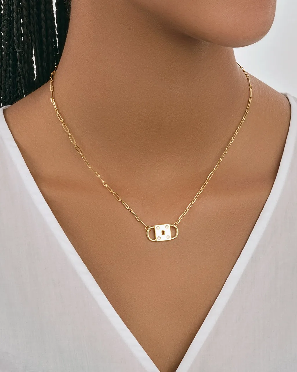 Double Padlock Pendant